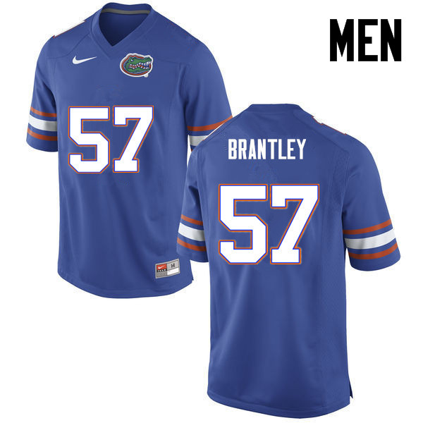 Men Florida Gators #57 Caleb Brantley College Football Jerseys-Blue